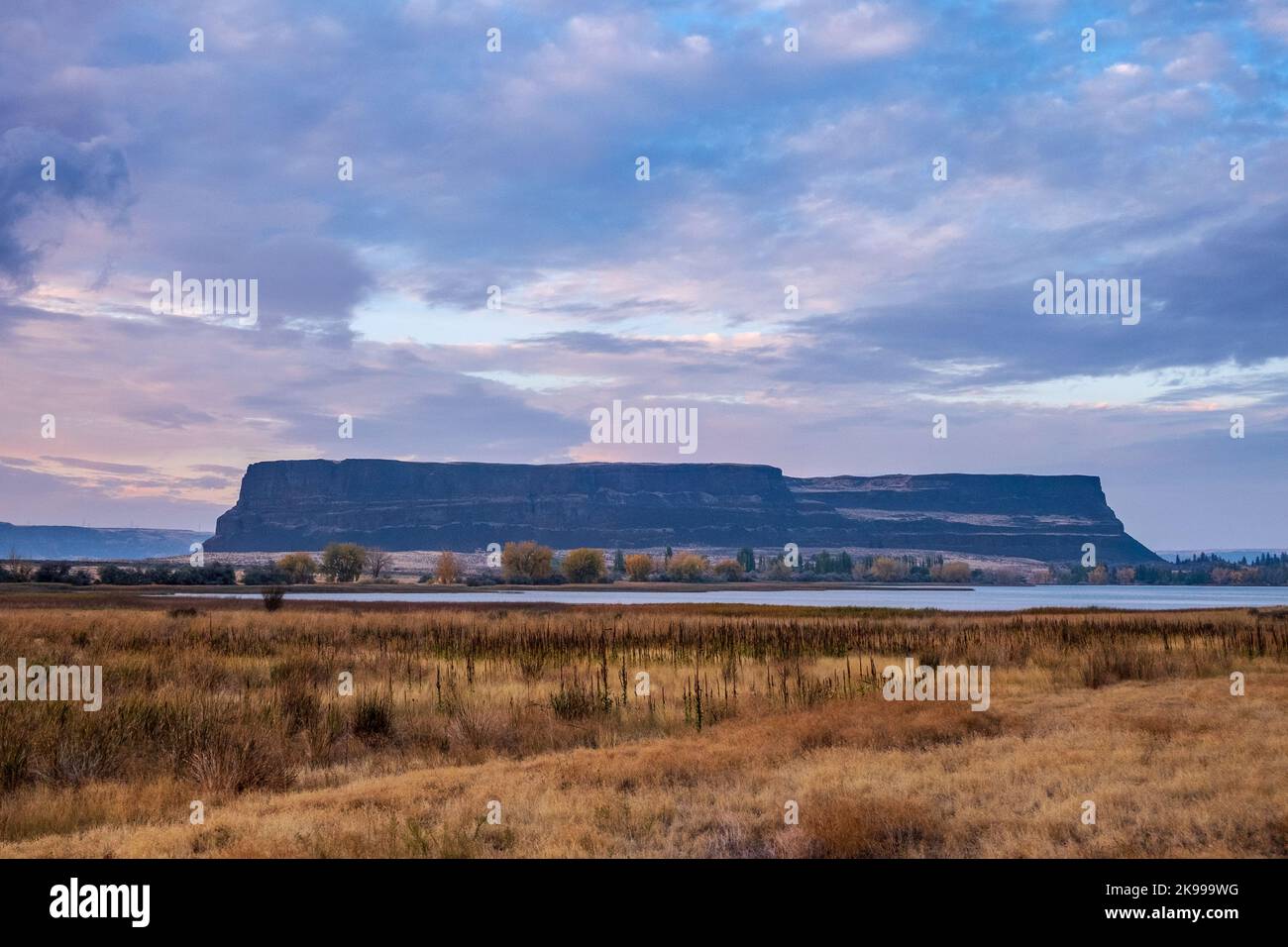 Steamboat Rock, Banks Lake, Staat Washington, USA Stockfoto