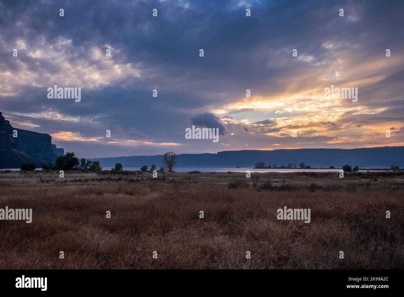 Steamboat Rock, Banks Lake, Staat Washington, USA Stockfoto