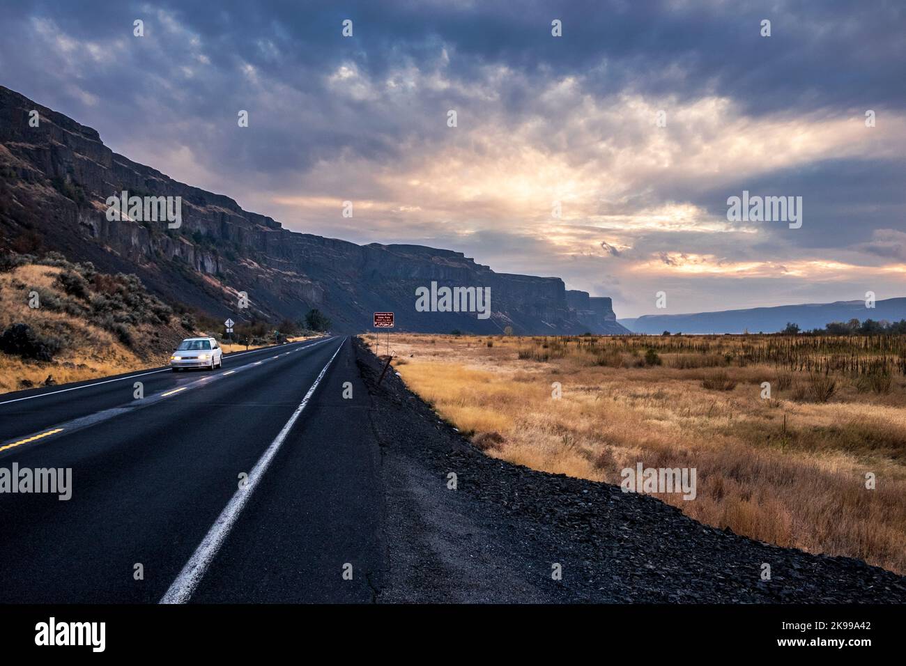 Steamboat Rock, Banks Lake, Staat Washington, USA Stockfoto