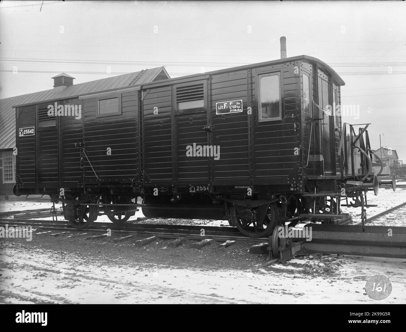 Staatsbahnen, SJ F1 25542. Stockfoto