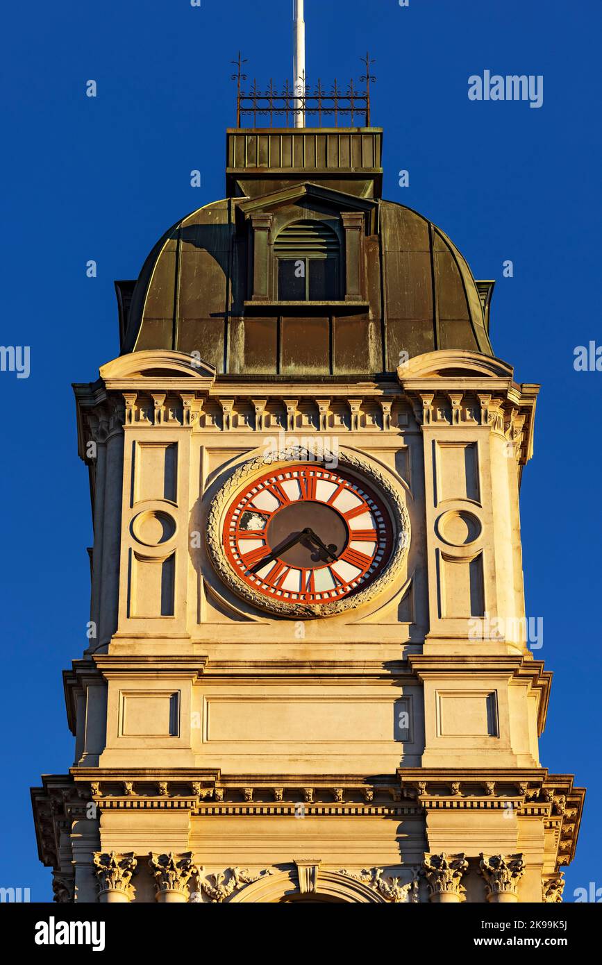 Ballarat Australien / Außenansicht des circa 1872 Ballarat Town Hall. Stockfoto