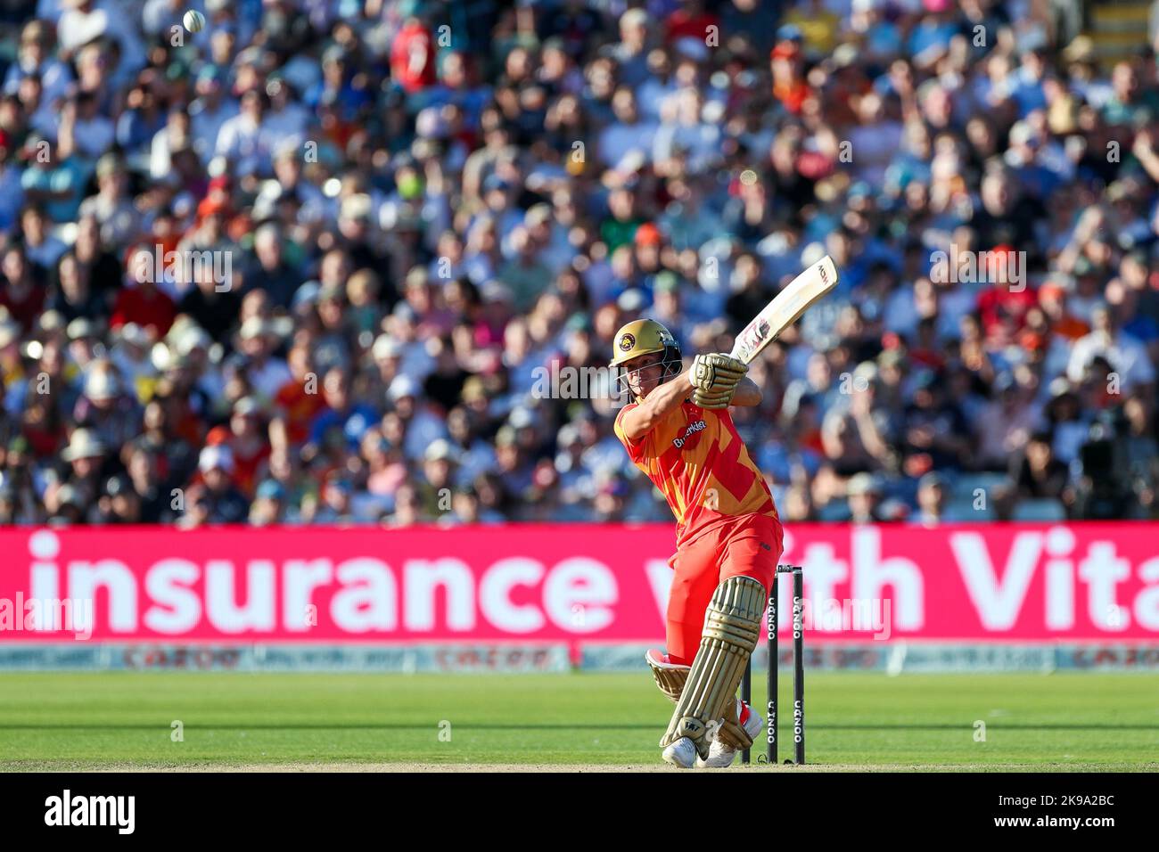 Aufgenommen am 10. August 2022 / The Hundred / Warwickshire County Cricket Club / Edgbaston / Birmingham Phoenix / Southern Brave Stockfoto