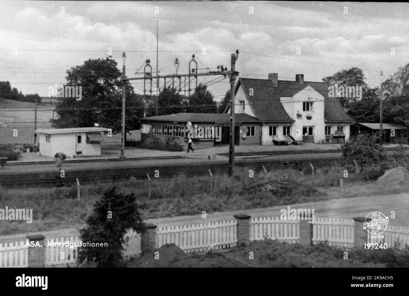 Bahnhof Åsa. Stockfoto