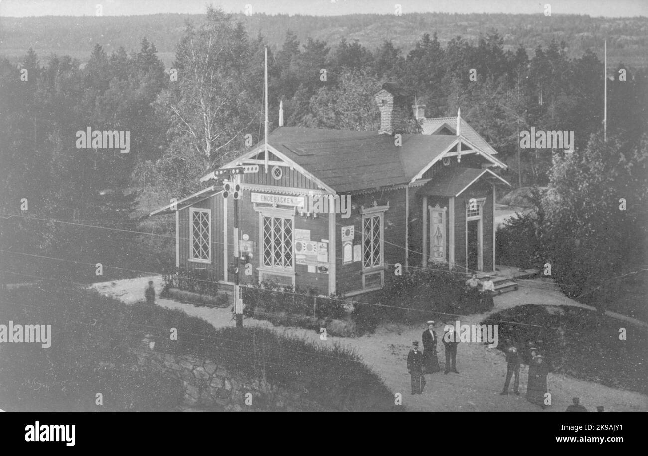 Gebackene Station Stockfoto