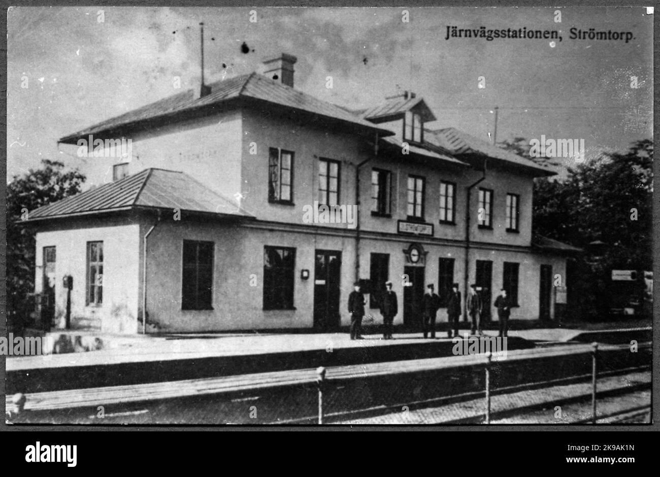 Bahnhof Strömtorp. Stockfoto