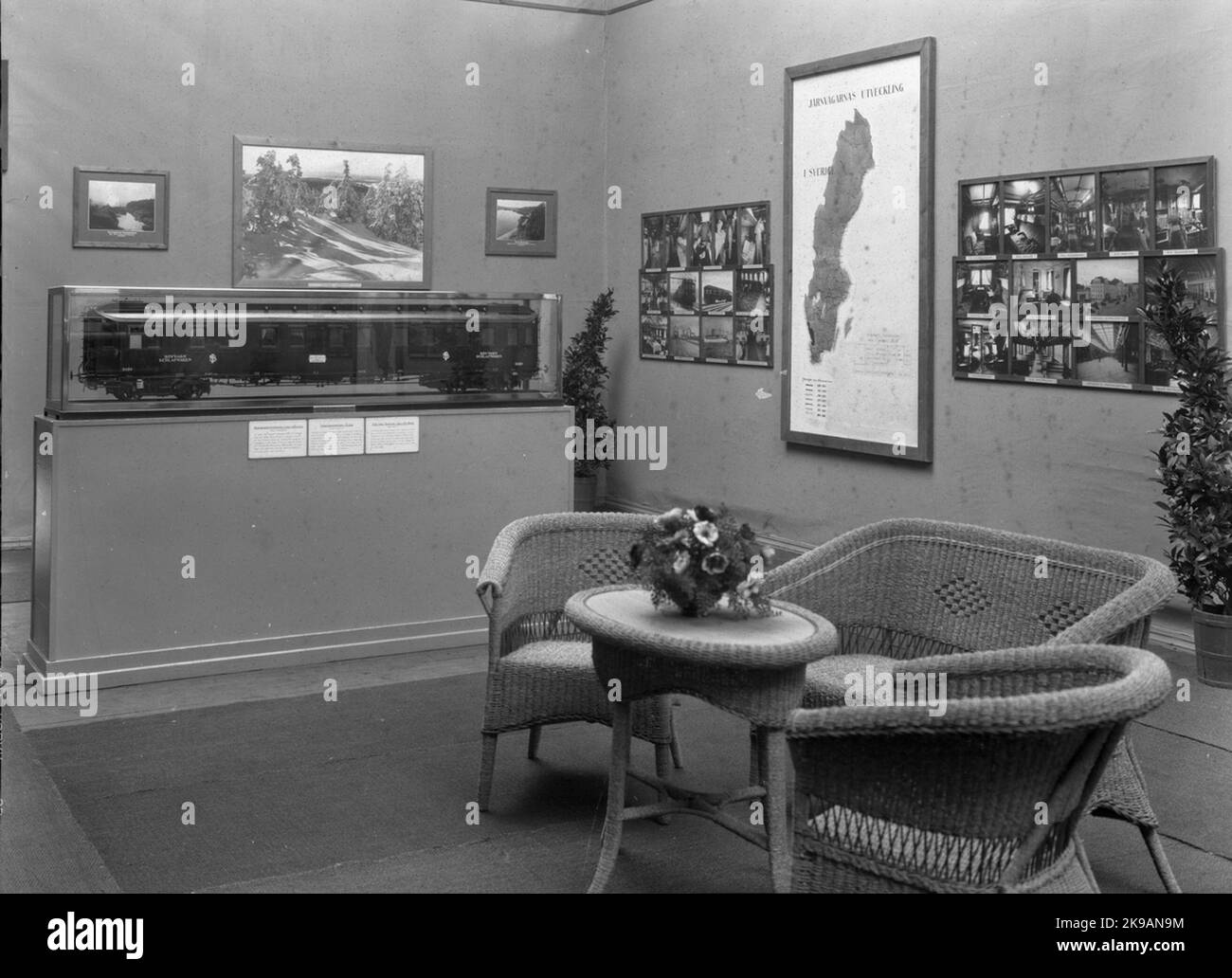 Die touristische Ausstellung. Stockfoto