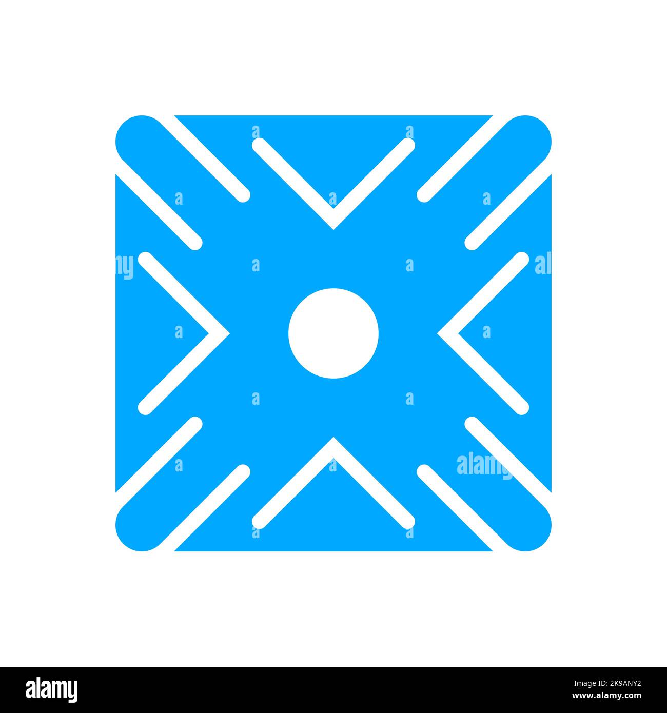 Modernes App-Logo-Design mit Square Stock Vektor