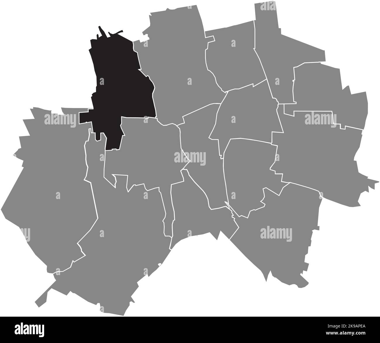 Lageplan der GEMEINDE HIMMELSTHÜR, HILDESHEIM Stock Vektor