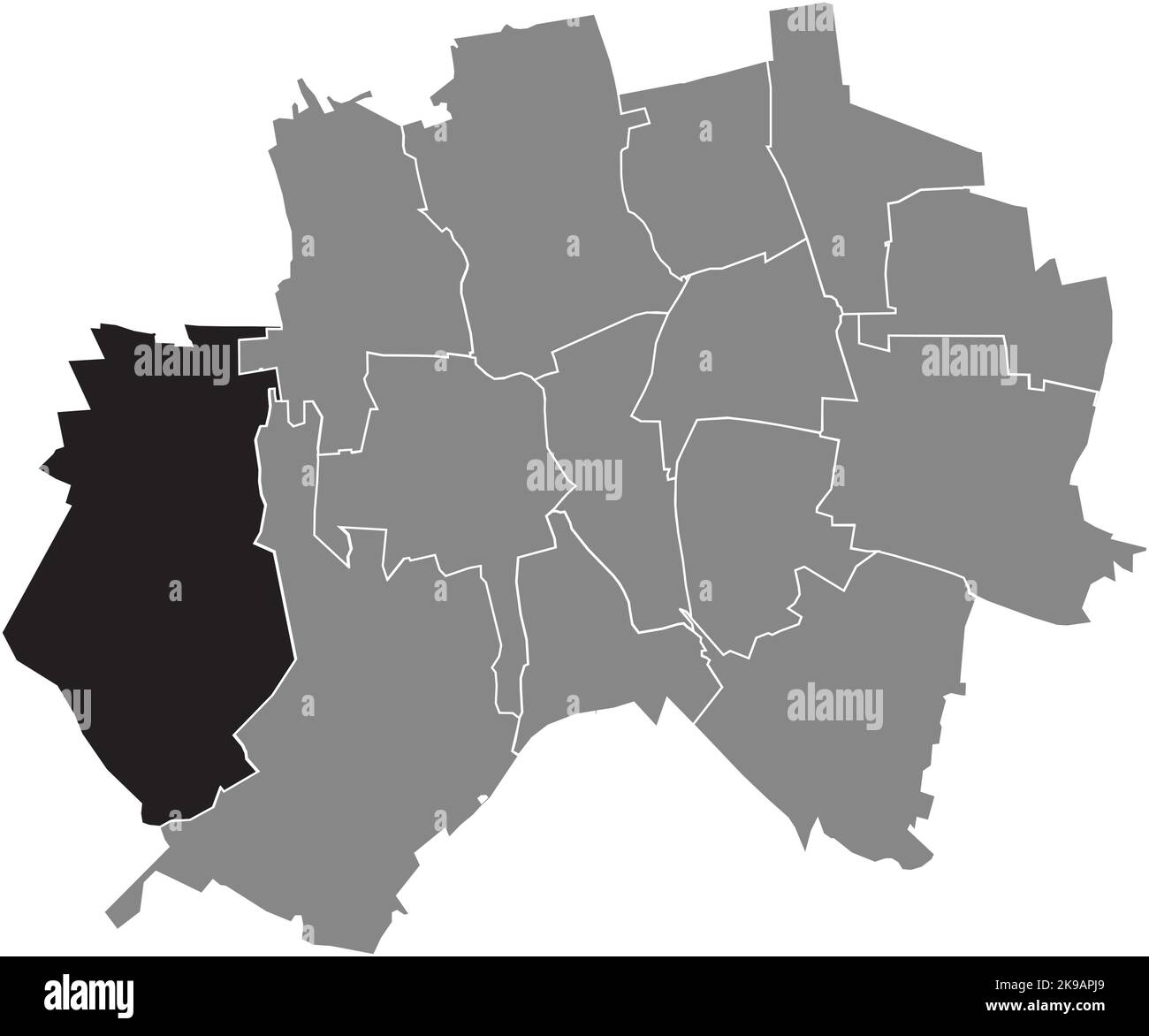 Lageplan der GEMEINDE SORSUM, HILDESHEIM Stock Vektor
