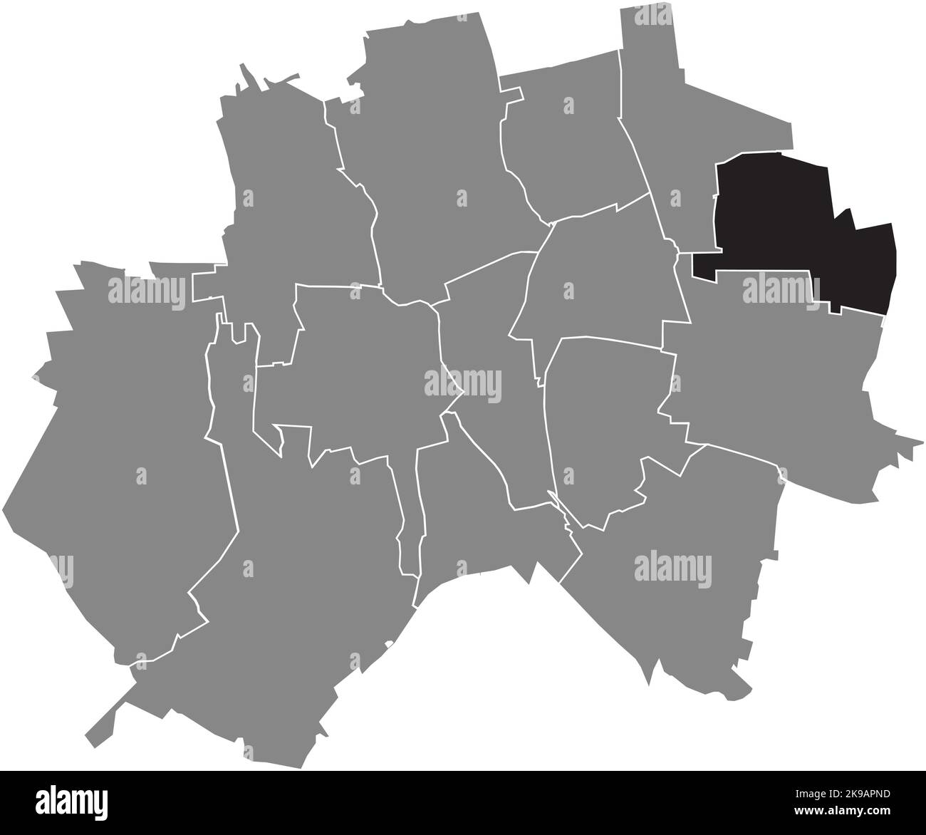 Lageplan der Gemeinde EINUM, HILDESHEIM Stock Vektor