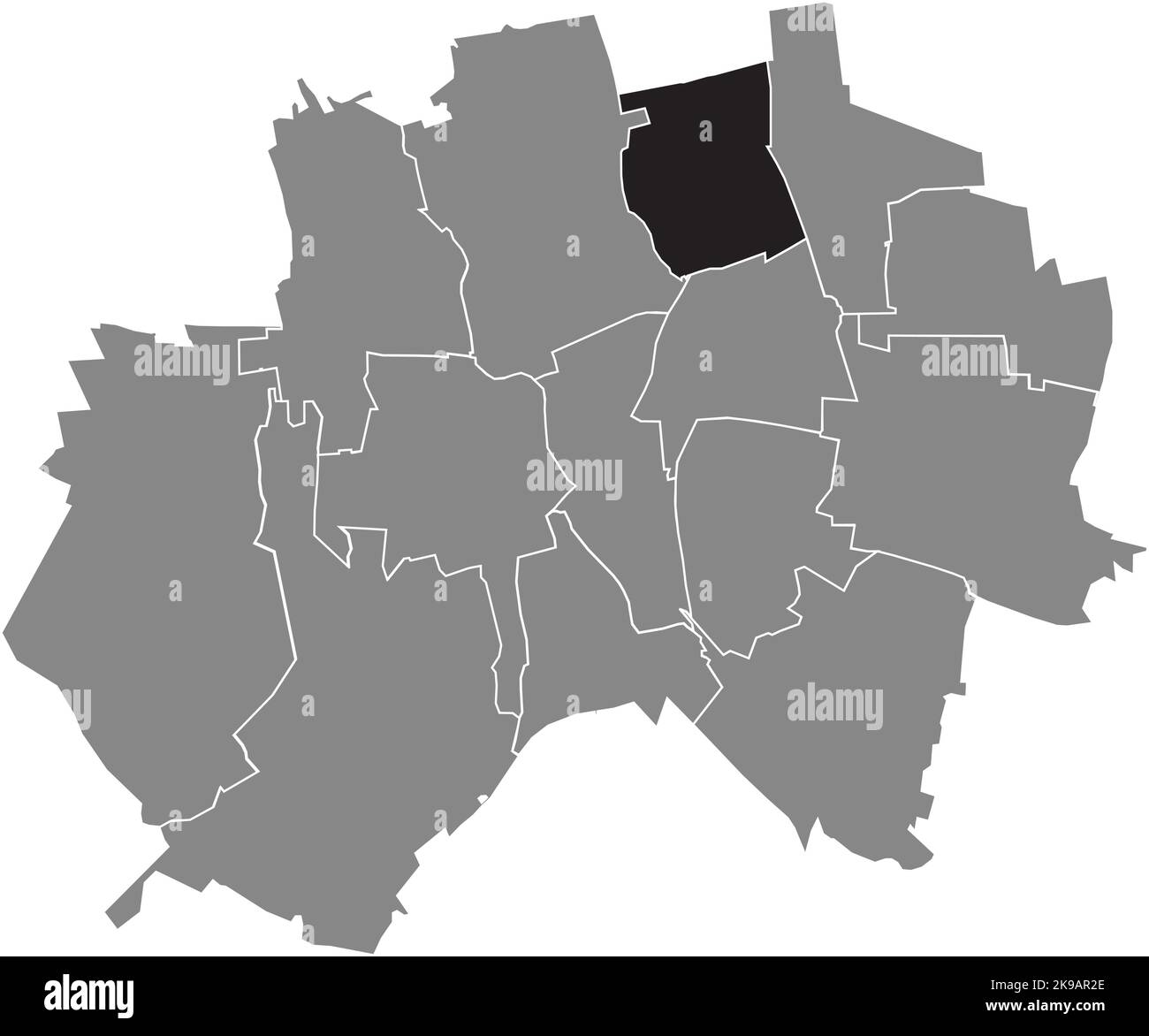 Lageplan der GEMEINDE DRISPENSTEDT, HILDESHEIM Stock Vektor