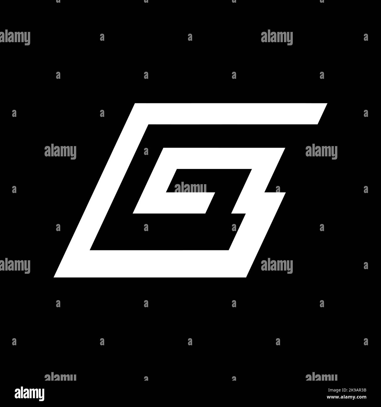 Design mit G-Motiv. Markenidentität Unternehmensvektor g Symbol und Logo. Stock Vektor