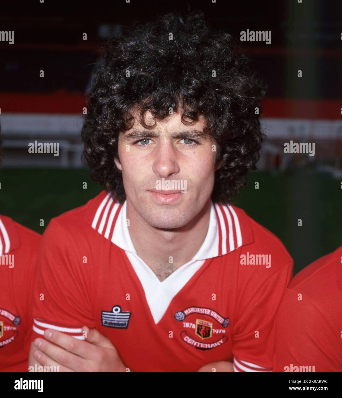 Steve Paterson Manchester United 1978 Foto von Henshaw Archive Stockfoto