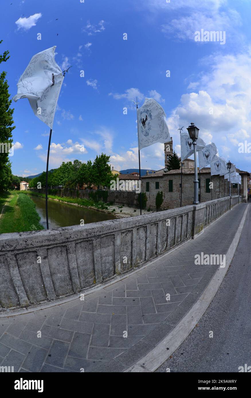 Foligno (Italien) - Eine schöne mittelalterliche Stadt in Umbrien, Mittelitalien Stockfoto