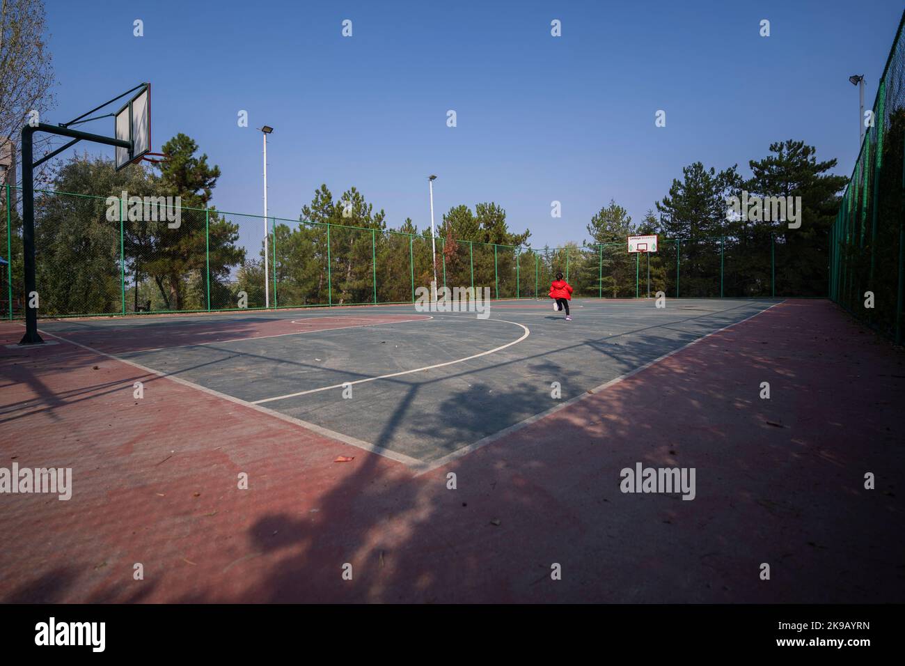 Basketballplatz Stockfoto