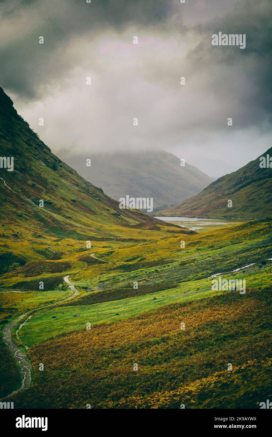 Herbstlandschaft des schottischen Hochlandes, schottland Stockfoto