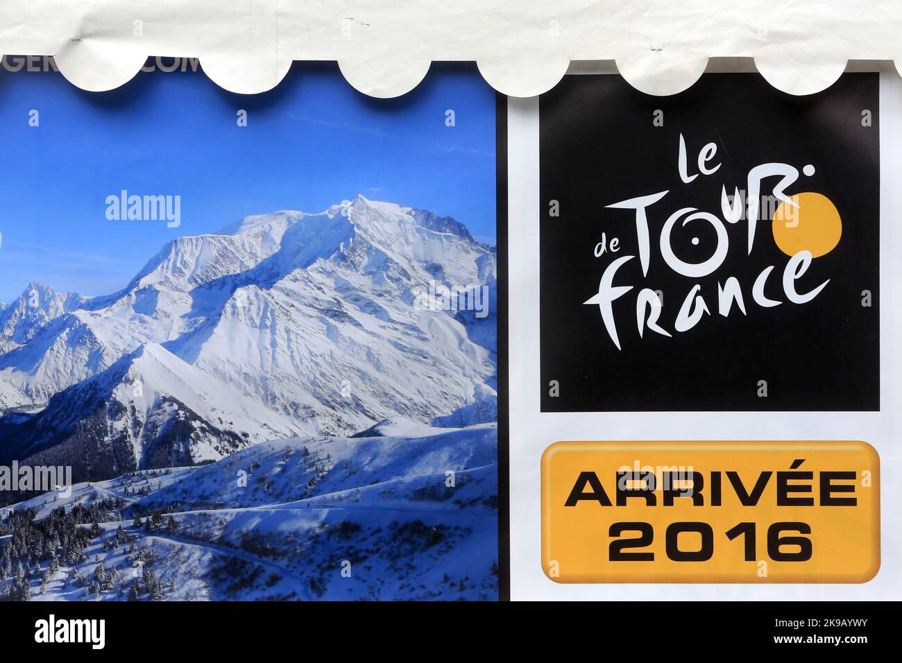 Le Tour de France. Vendredi 22 juillet 2016. Saint-Gervais-les-Bains. Haute-Savoie. Auvergne-Rhône-Alpes. Frankreich. Europa. Stockfoto