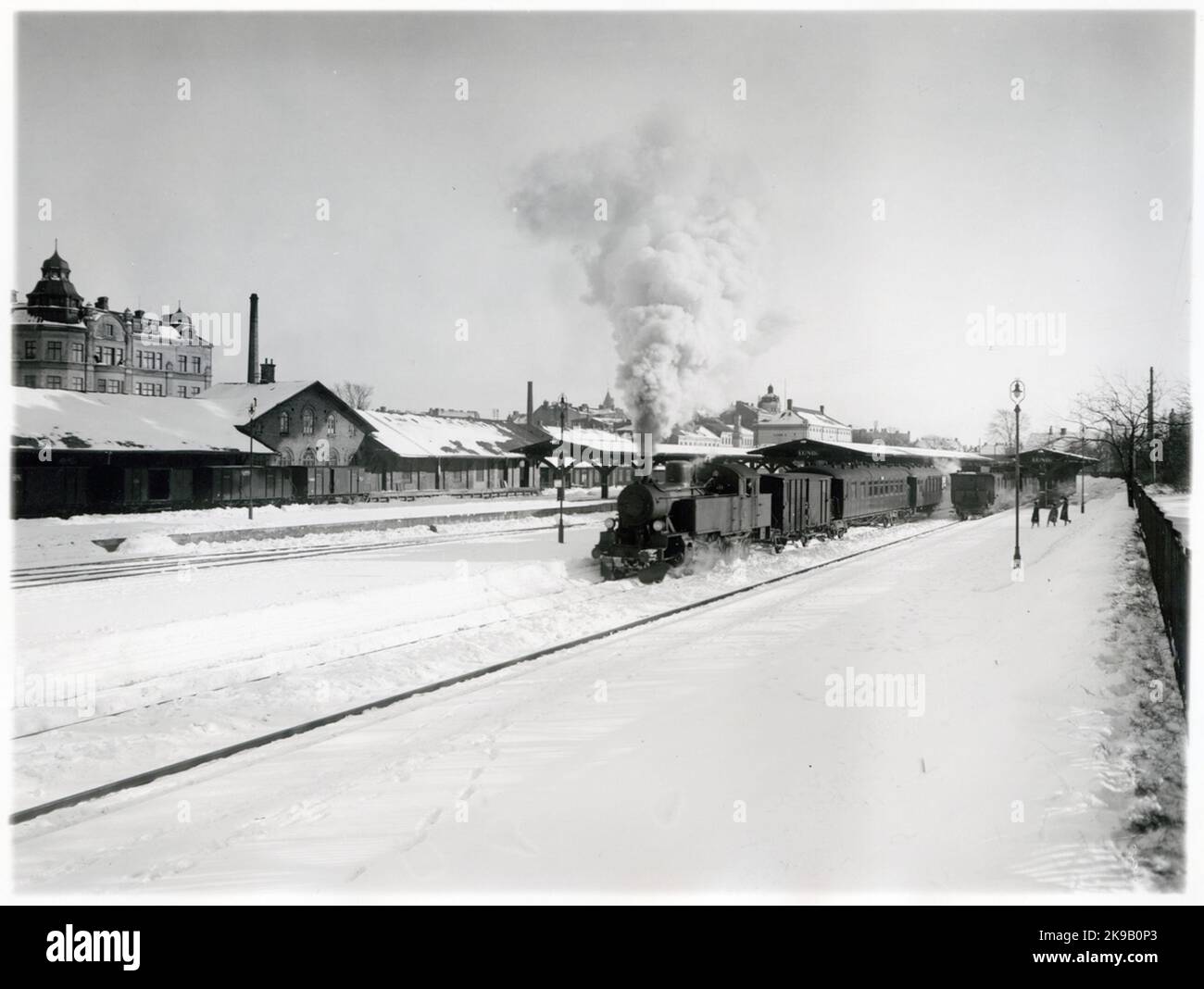 Lund - Trelleborg Railway, LTJ Lok 15 oder 16 Stockfoto
