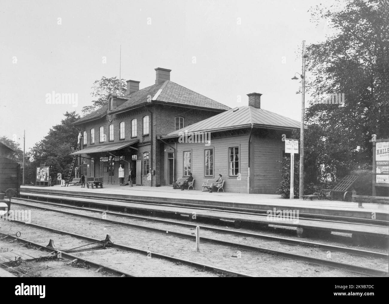 Bahnhof Norsholm Stockfoto