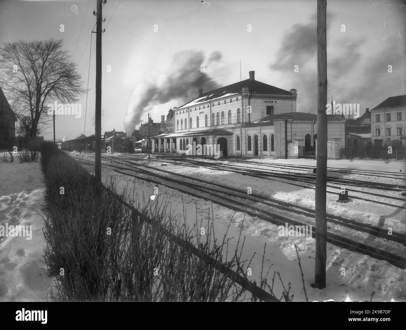 Bahnhof Lund. Stockfoto