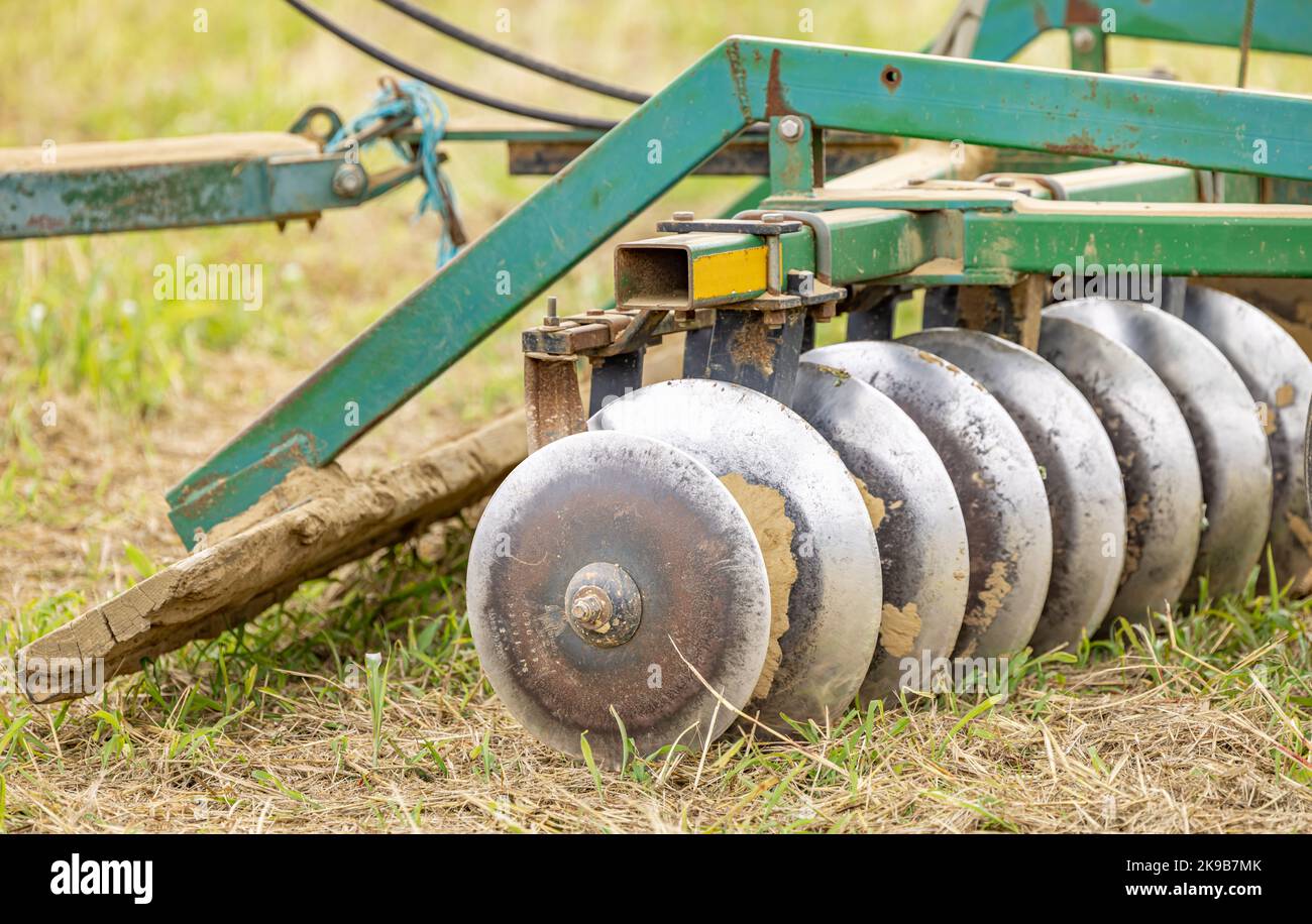 Detail der landwirtschaftlichen Ausrüstung Stockfoto