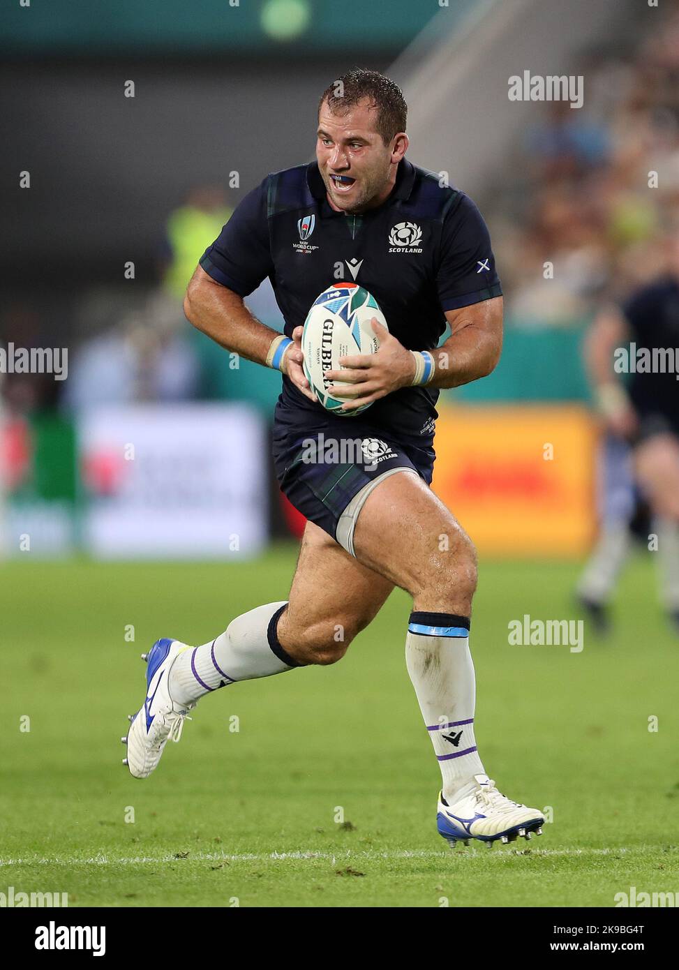 Aktenfoto vom 30-09-2019 von Scott Cummings aus Schottland. Scott Cummings wurde mit einem gebrochenen Zeh aus der schottischen Herbstserie ausgeschlossen. Ausgabedatum: Donnerstag, 27. Oktober 2022. Stockfoto