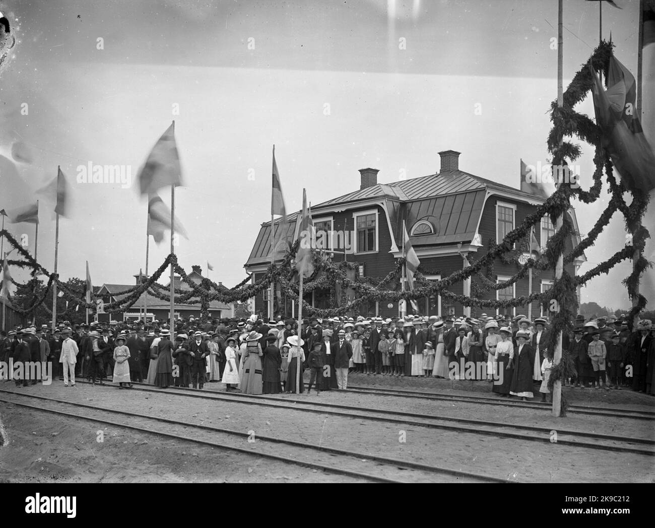 Virserum-Station. Stockfoto
