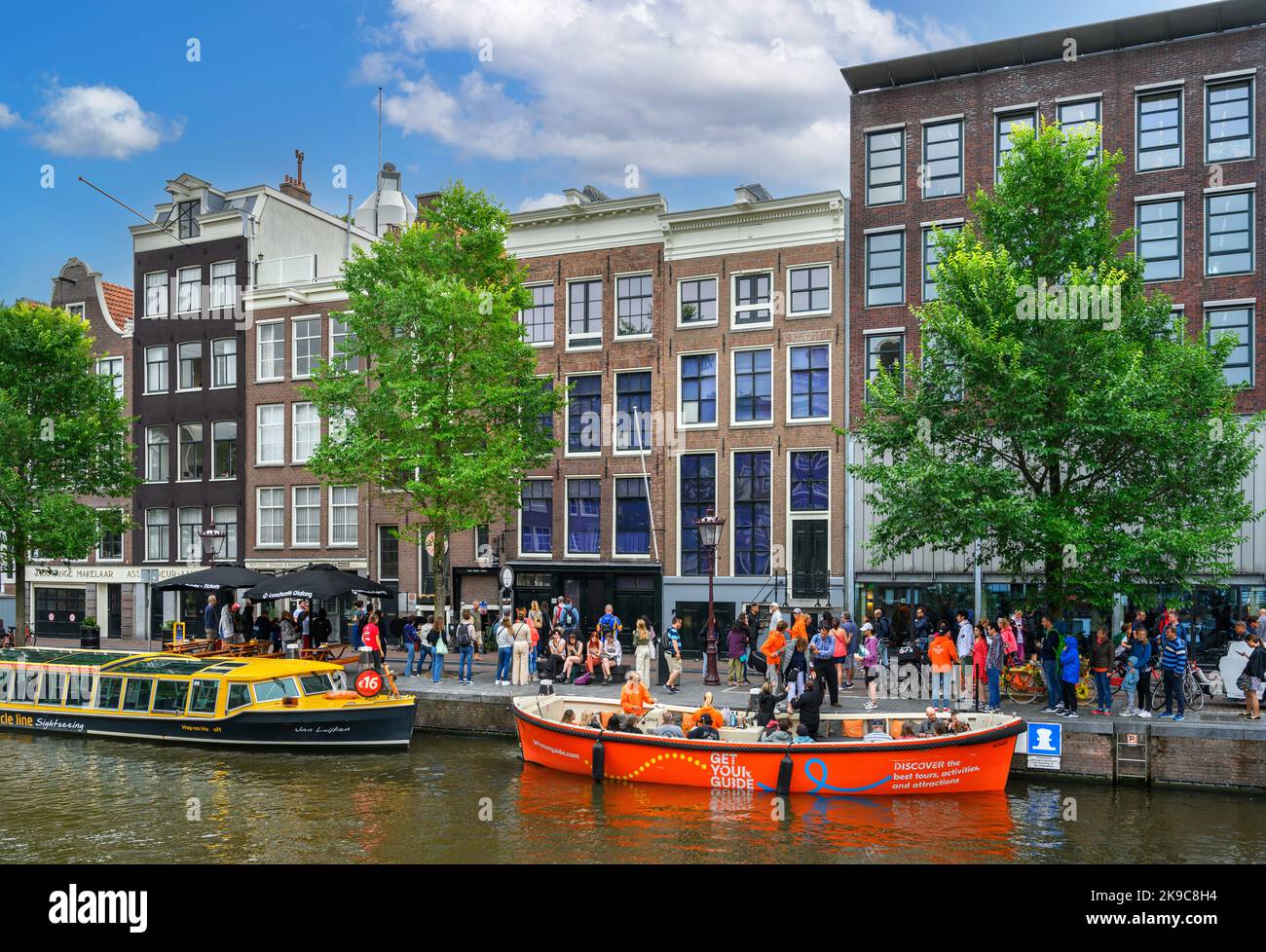 Anne Frank Haus und Museum, Westmarkt, Amsterdam, Niederlande Stockfoto