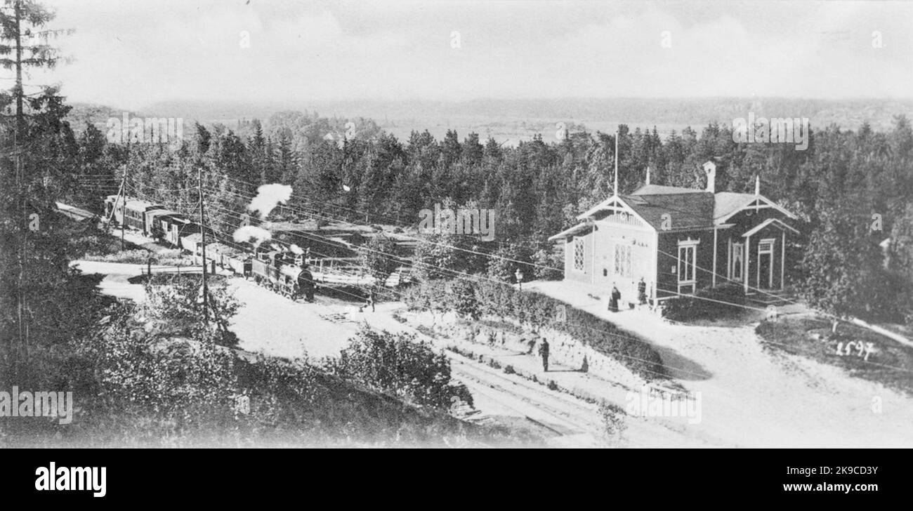 Gebackene Station Stockfoto