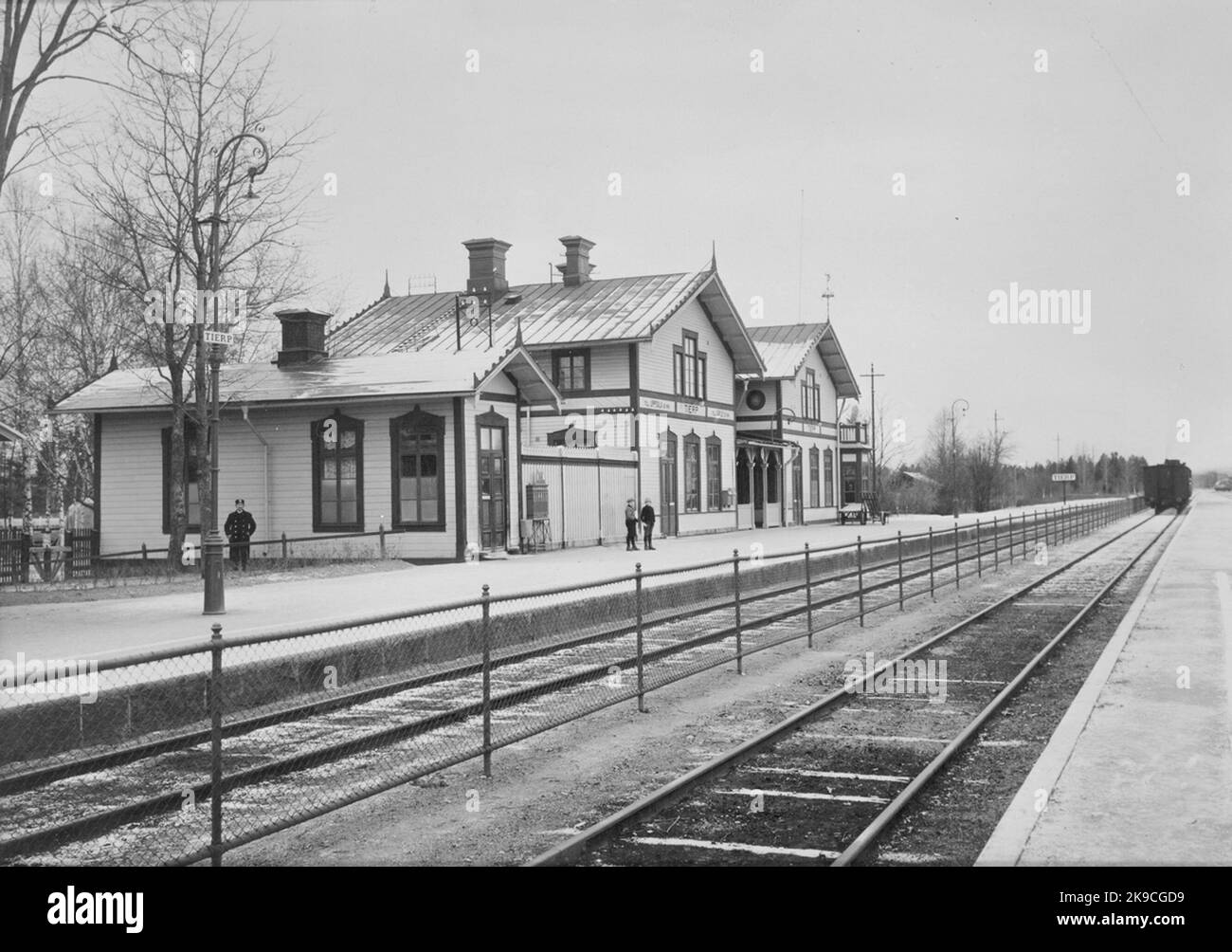 Tierp Station Stockfoto