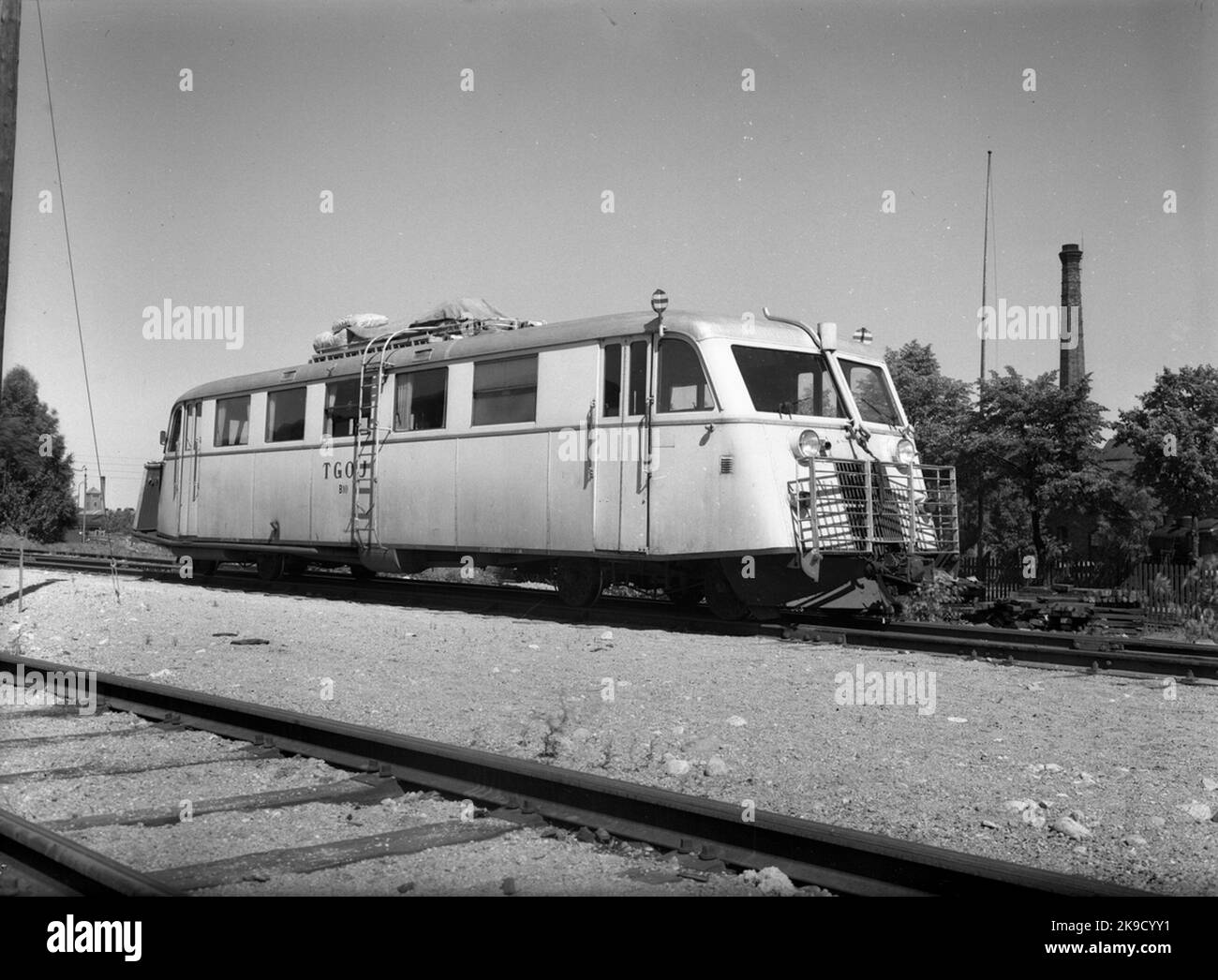 TGOJ YO8G 10, gebaut von Hilding Carlsson und geliefert an Trafikaktiebolaget Grängesberg-Oxelösund Railway 1940. Stockfoto