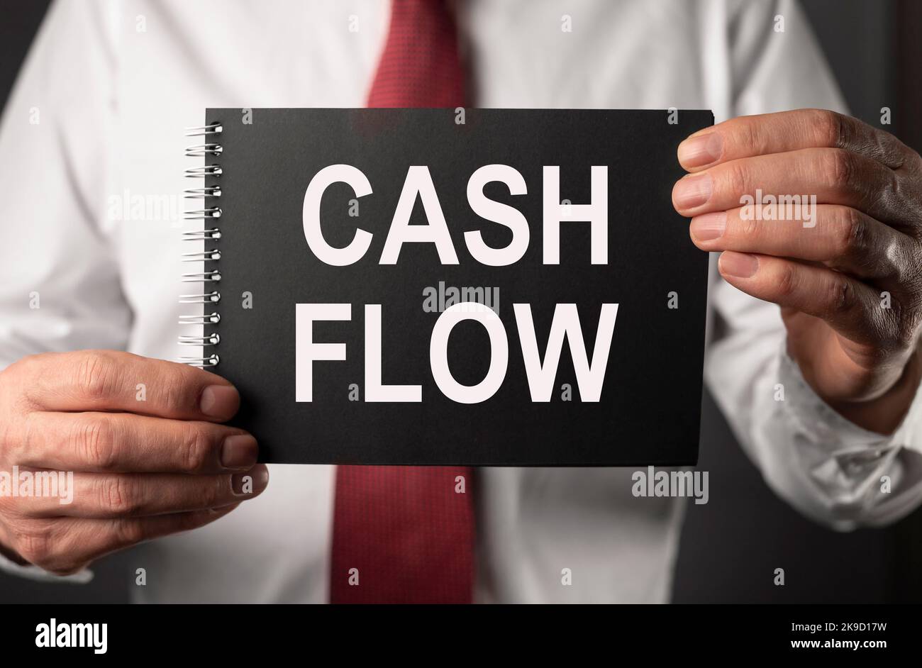 Kapitalflussrechnung. Cashflow-, Gewinn-, Ertrags-Konzept. Hochwertige Fotos Stockfoto