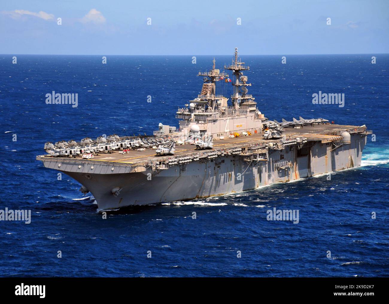 Das amphibische Angriffsschiff USS Boxer (LHD 4) U.S. Navy Stockfoto