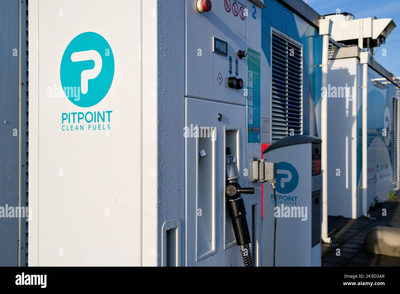PitPoint Wasserstofftankstelle Stockfoto