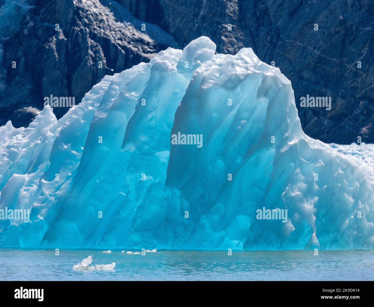 Sawyer Gletscher, Tracy Arm, Tongass National Forest, Alaska. Stockfoto