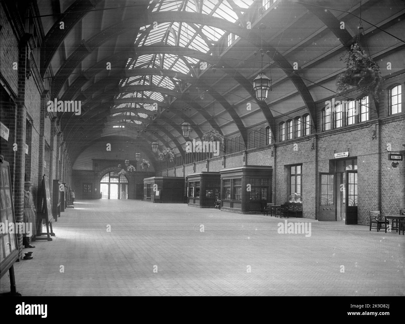Die Tribal-Plattform im Bahnhof Malmö Stockfoto