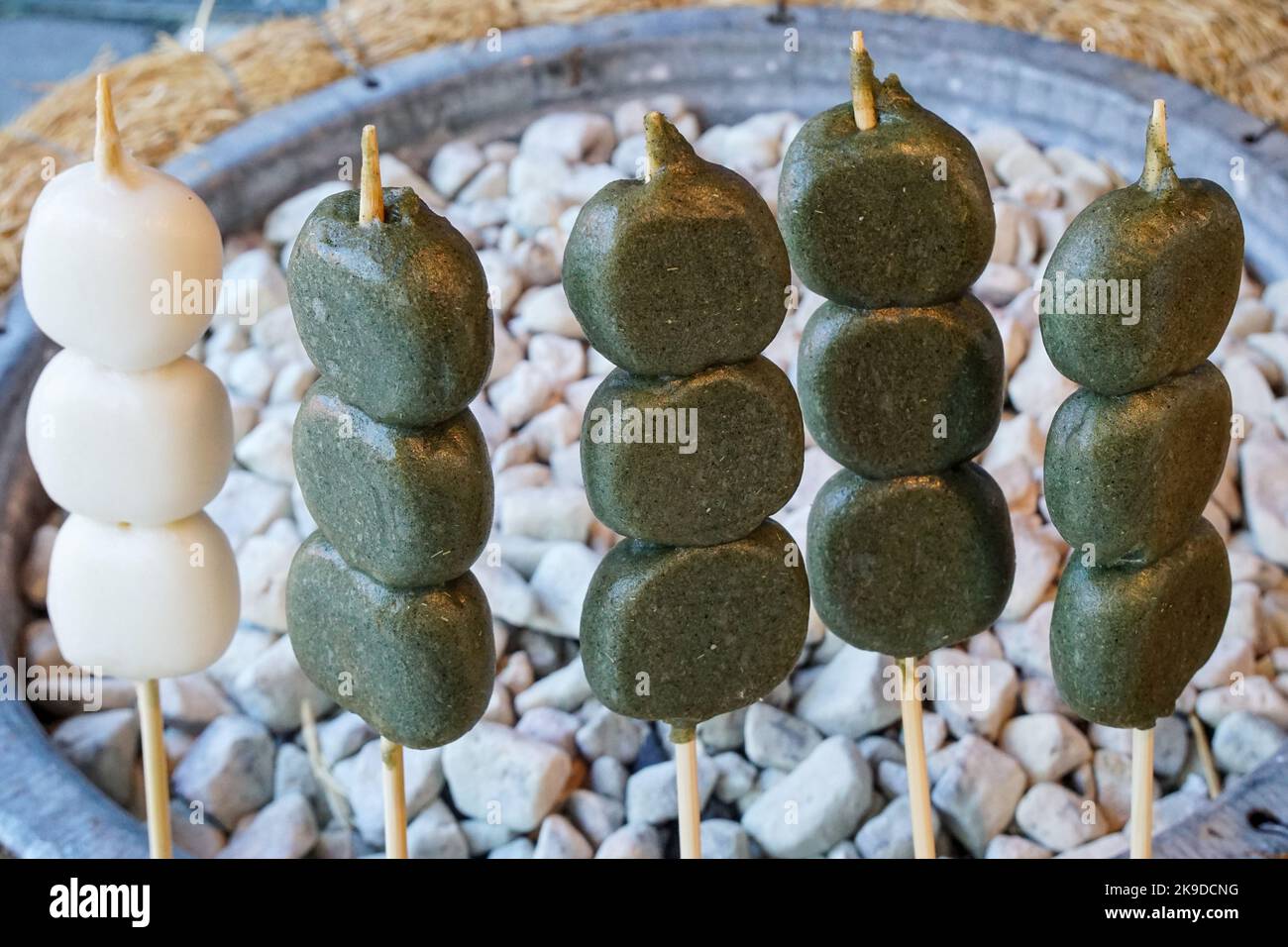 Kusadango Mochi Japanische Süßigkeiten Stockfoto