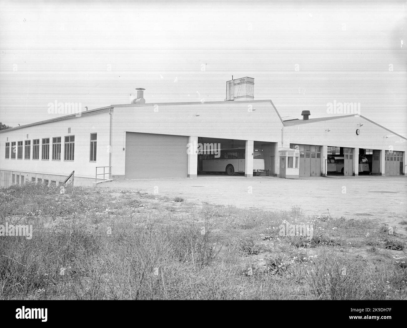 Garage, Stockholm County Omnibuss ab SLO Stockfoto