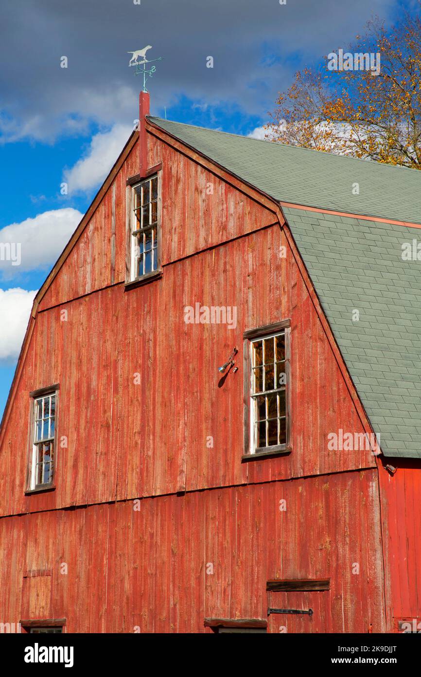 Clatter Ridge Farm Barn, Hill-Stead Museum, Farmington, Connecticut Stockfoto