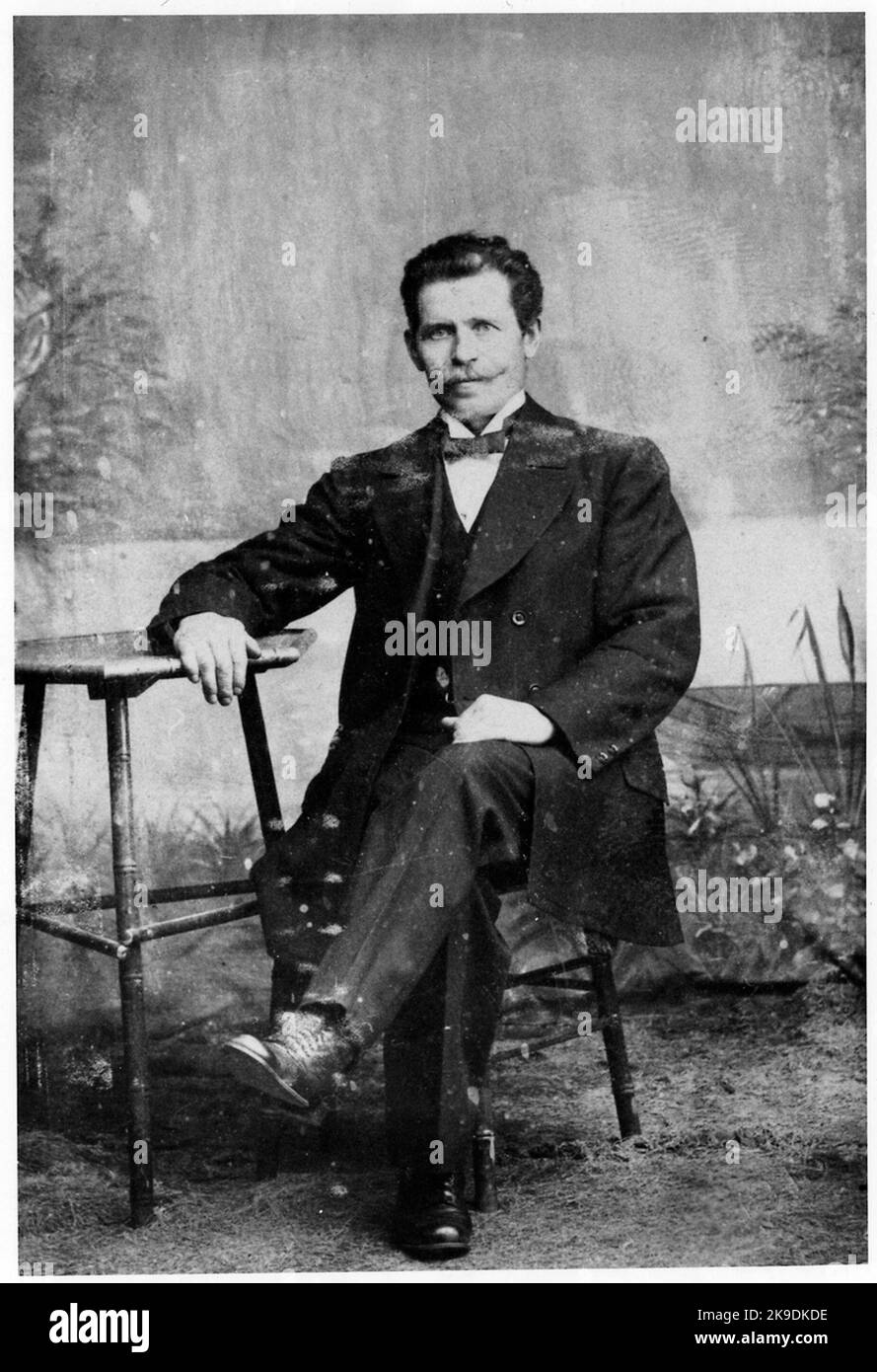 Gleiswächter Sven Gustavsson. Stockfoto