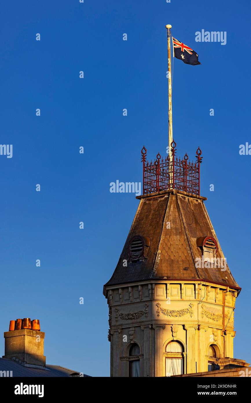 Ballarat Australien / Außenansicht des circa 1853 Craigs Royal Hotels in Ballarat . Stockfoto