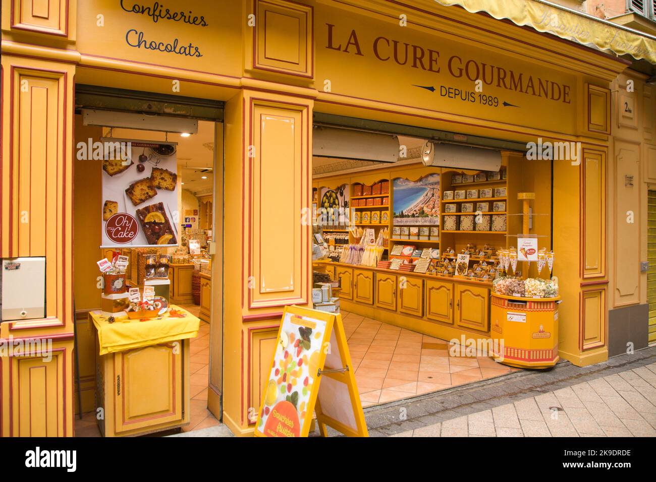 Frankreich, Cote d'Azur, Nizza, Konditorei, Schokoladengeschäft, Stockfoto