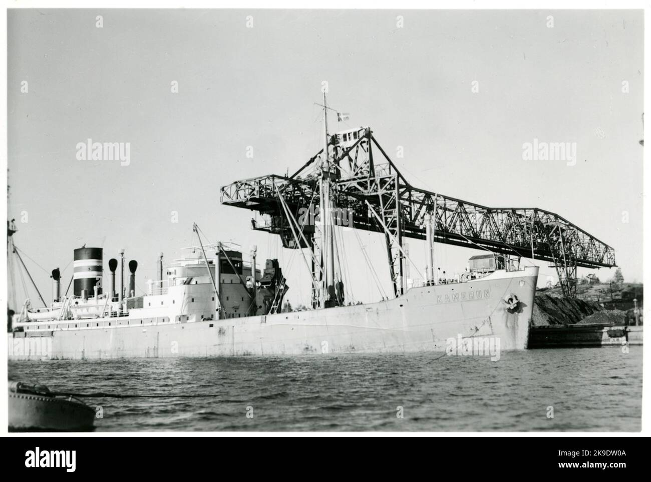 Das Schiff 'Kamerun' im Hafen von Oxelösund. Stockfoto