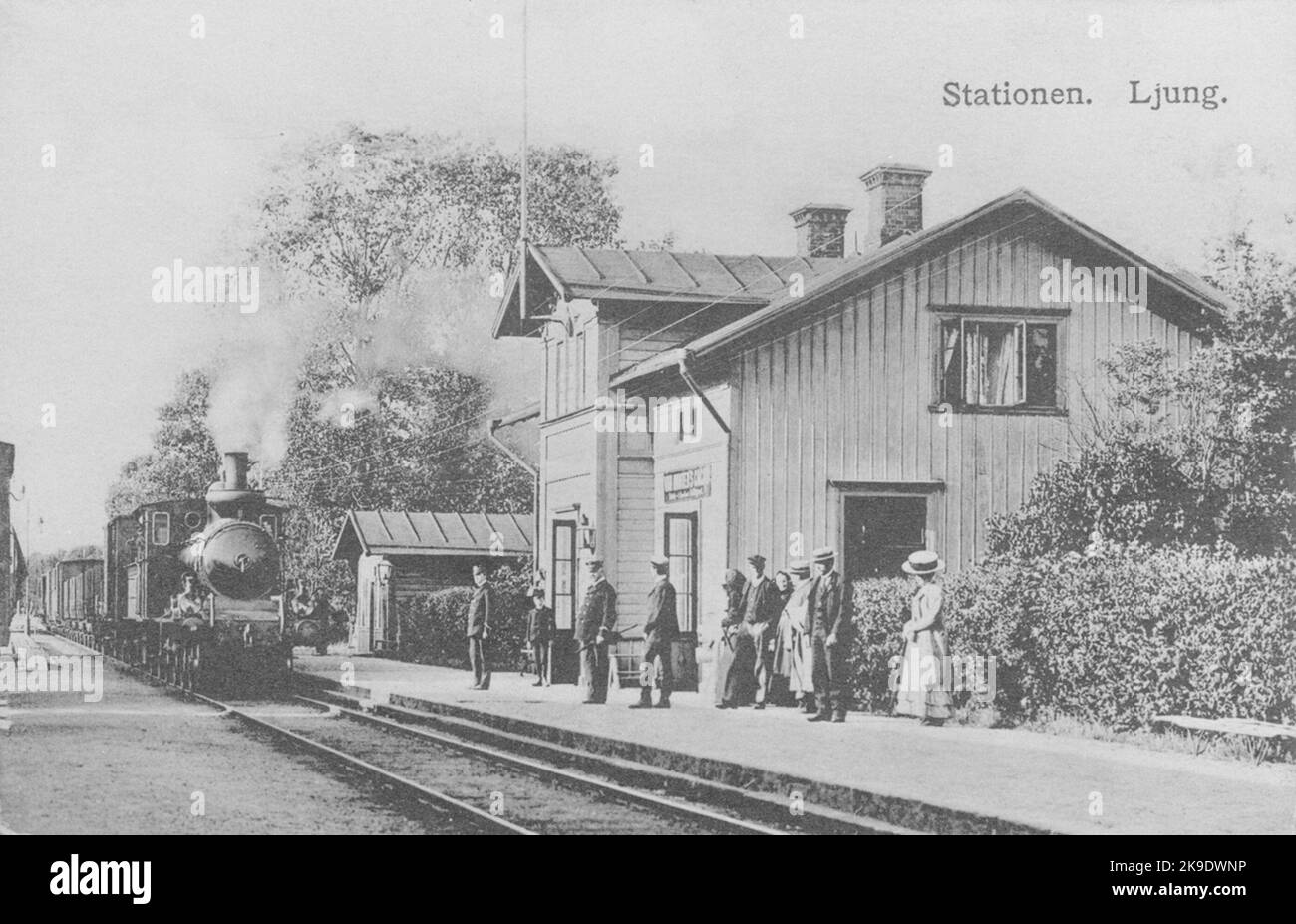 Bahnhof Ljung Stockfoto