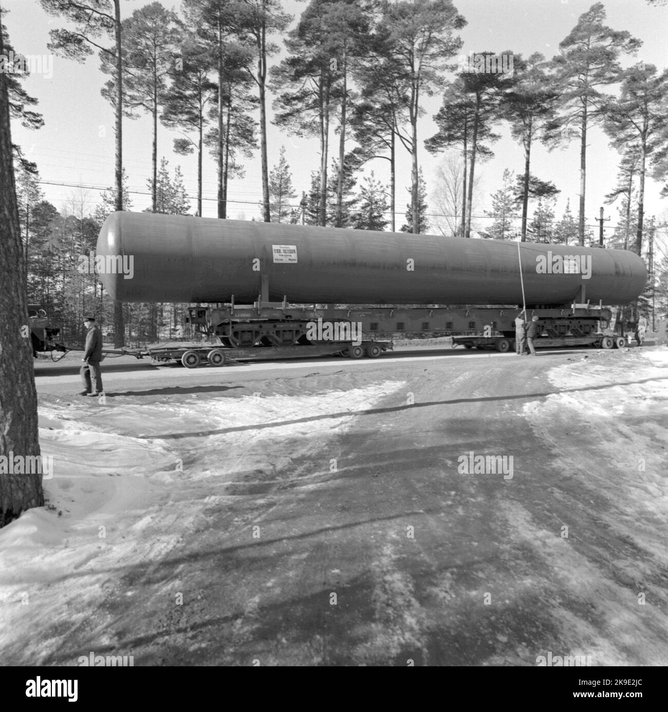 Vagnbjörn Transport in Södertälje. Stockfoto