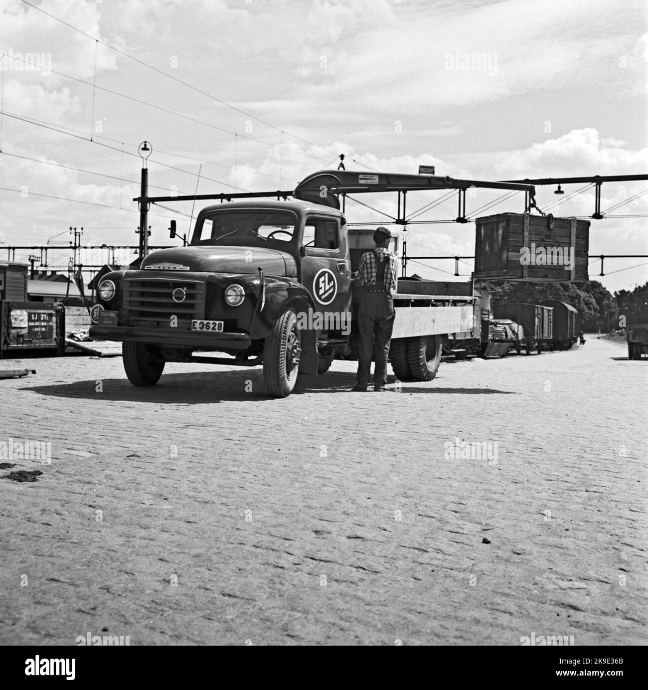 SL ab Transportkrane. Stockfoto