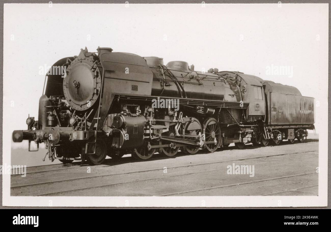 Nationale Gesellschaft der französischen Eisenbahnen, SNCF 141 R 205. Stockfoto