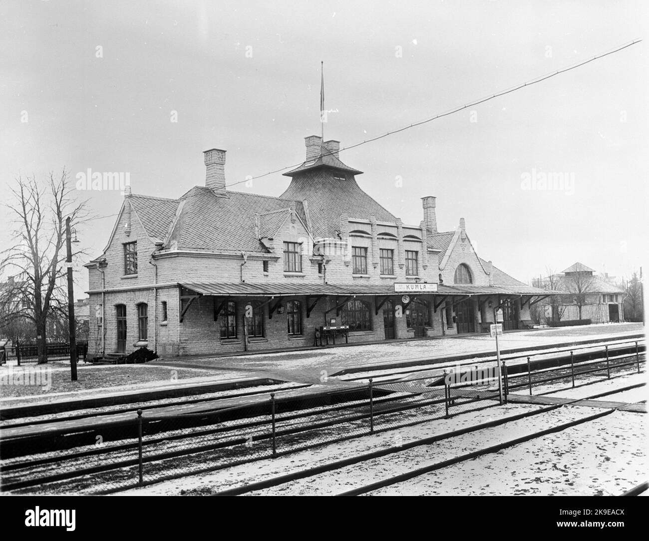 Haltestelle Kumla. Stockfoto