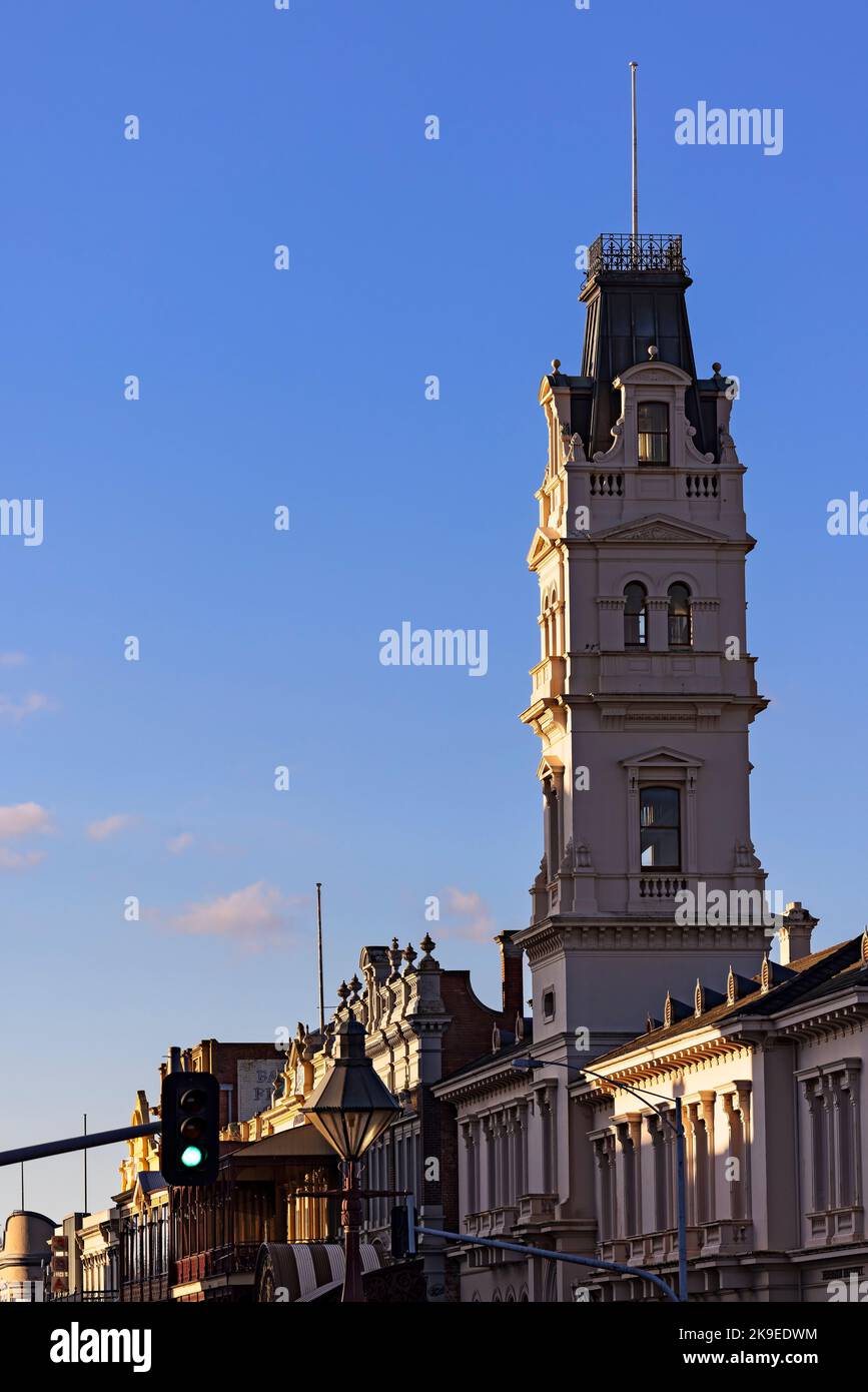 Ballarat Australia / Ballarats ehemaliges Postgebäude in der Lydiard Street. Stockfoto