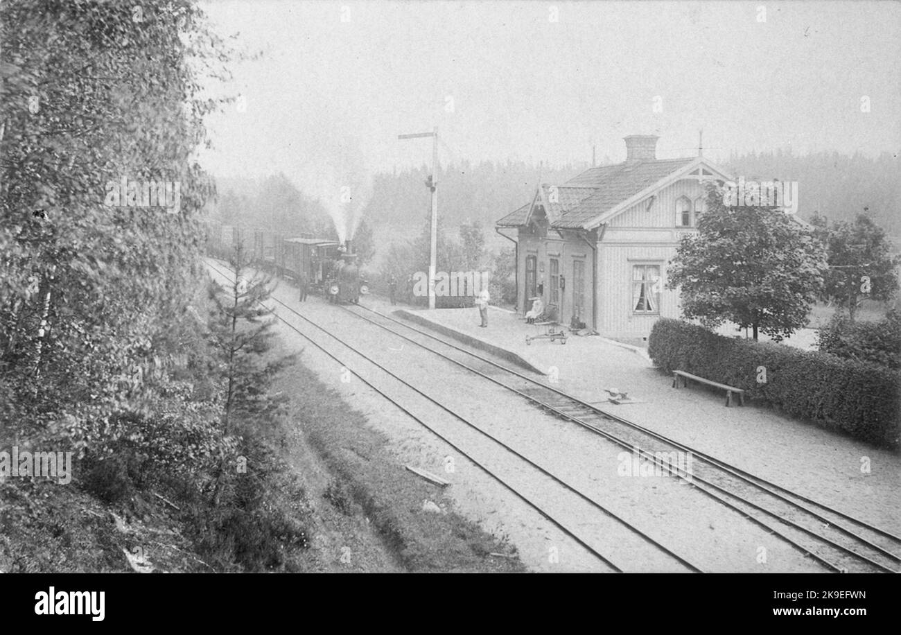 Bahnhof Forshammar Stockfoto